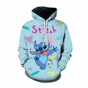 Happy Stitch Tis The Season To Be Jolly Ohana Means Family All Over Print Hoodie