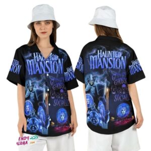 Haunted Mansion Grim Grinning Ghosts Disney Halloween Hawaiian Shirt