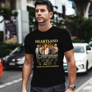 Heartland 15Th Anniversary 2007 2022 Thank You for the Memories Signatures 0 T Shirt