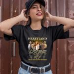 Heartland 15Th Anniversary 2007 2022 Thank You for the Memories Signatures 1 T Shirt