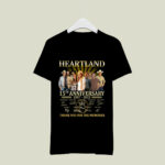 Heartland 15Th Anniversary 2007 2022 Thank You for the Memories Signatures 3 T Shirt