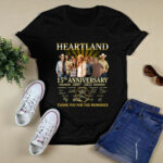 Heartland 15Th Anniversary 2007 2022 Thank You for the Memories Signatures 4 T Shirt