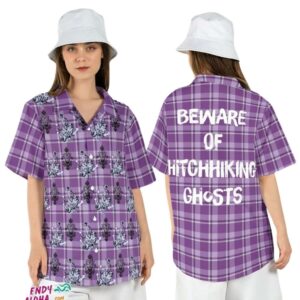 Hitchhiking Ghosts Haunted Mansion Halloween Disney Hawaiian Shirt
