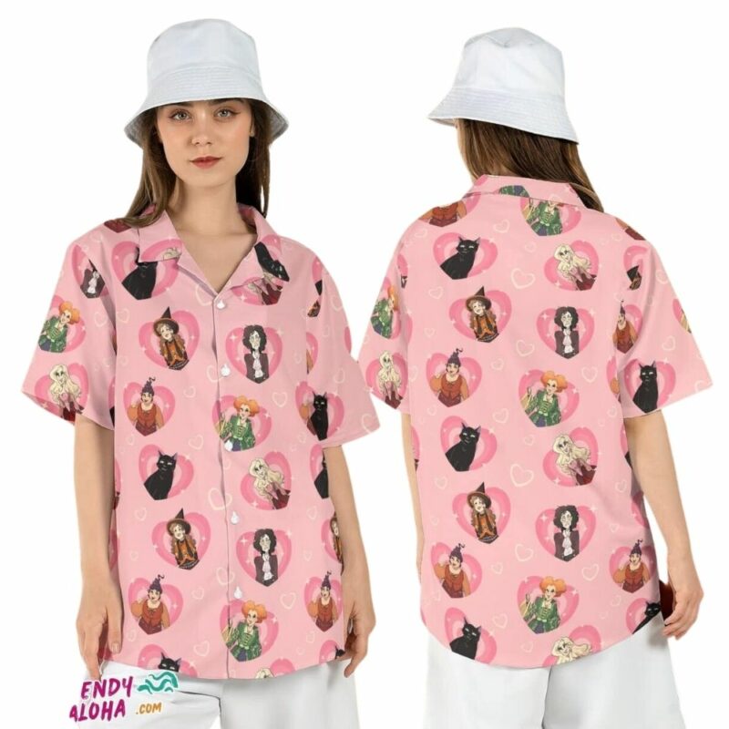 Hocus pocus sanderson sisters witch sarah mary hawaiian shirt 1