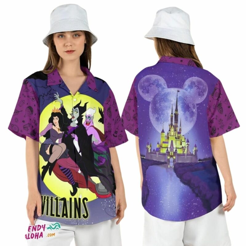 Hocus pocus villains sanderson sisters witch halloween hawaiian shirt 1