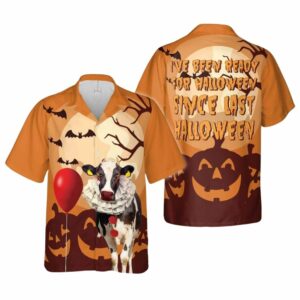 Holstein Cattle Halloween Ready Hawaiian Shirt