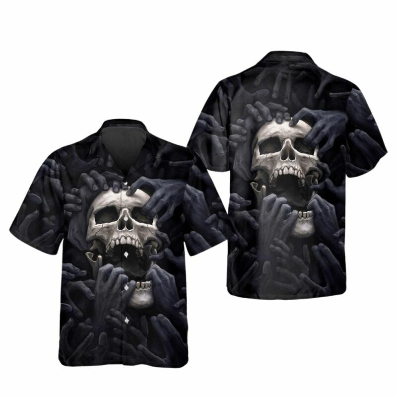 Horror skull nightmare hawaiian shirt 1