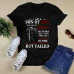 I am a Son Of GOd I was born in September life tried to break me but failed black 3 T Shirt