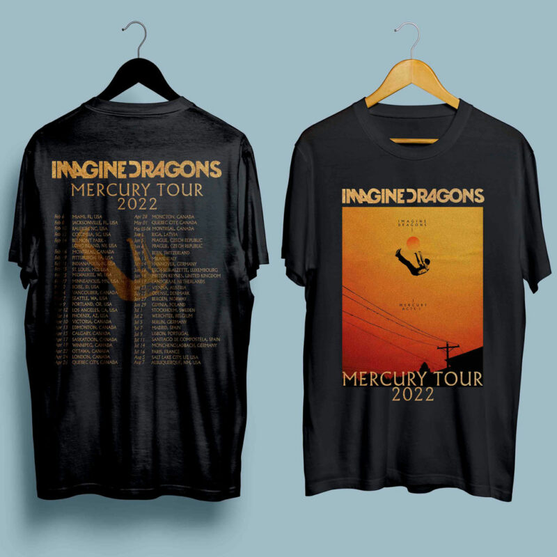 Imagine Dragons Mercury Tour 2022 1 Front 4 T Shirt