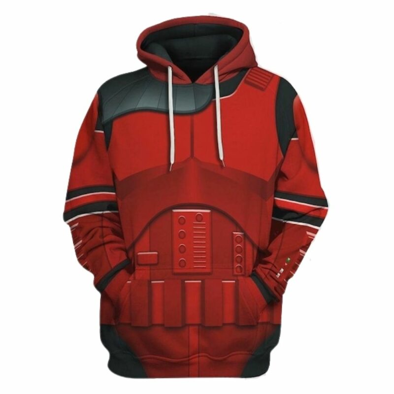 Imprerial crimson stormtrooper copslay 3d hoodie 1