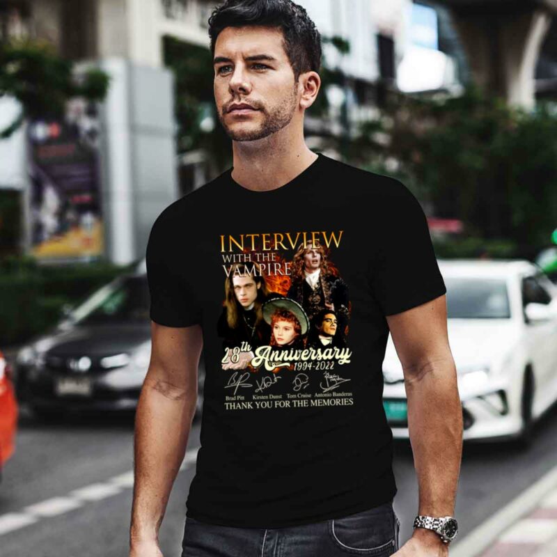 Interview With The Vampire 28Th Anniversary 1994 2022 Thank You For The Memories Signatures 0 T Shirt
