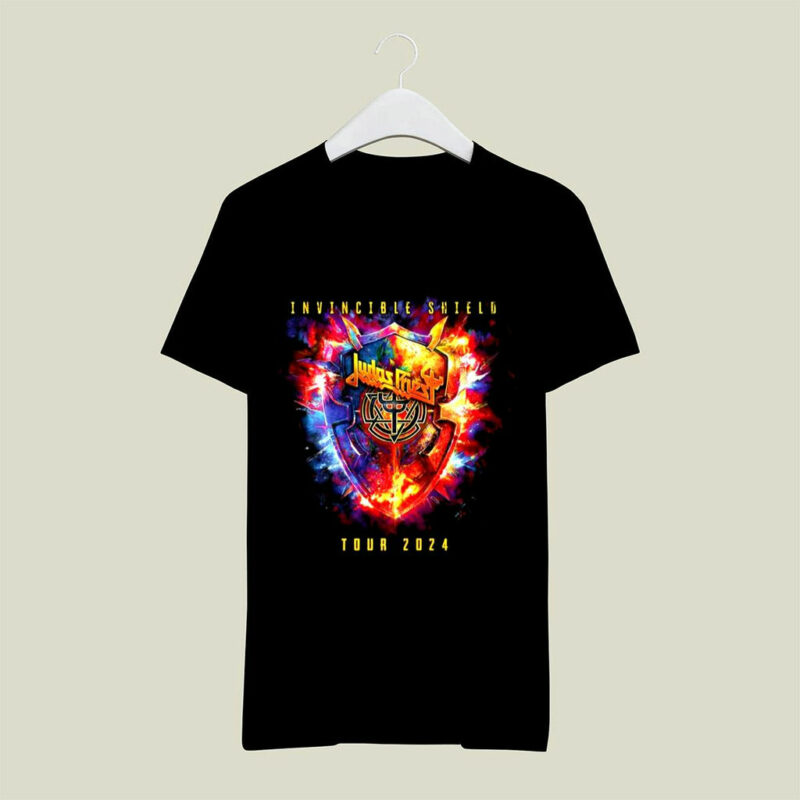 Invincible Shield Tour 2024 Judas Priest Front 4 T Shirt