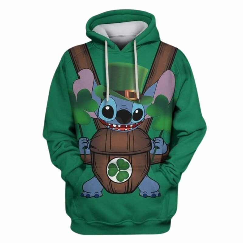 Irish st patricks day stitch 3d hoodie 1