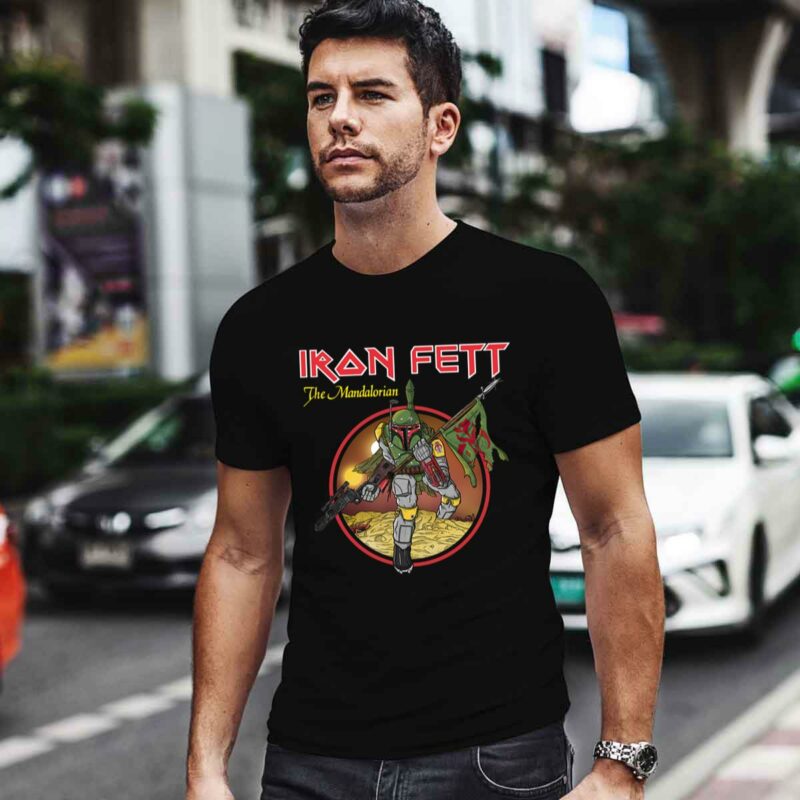 Iron Fett The Mandalorian Iron Maiden Star Wars 0 T Shirt