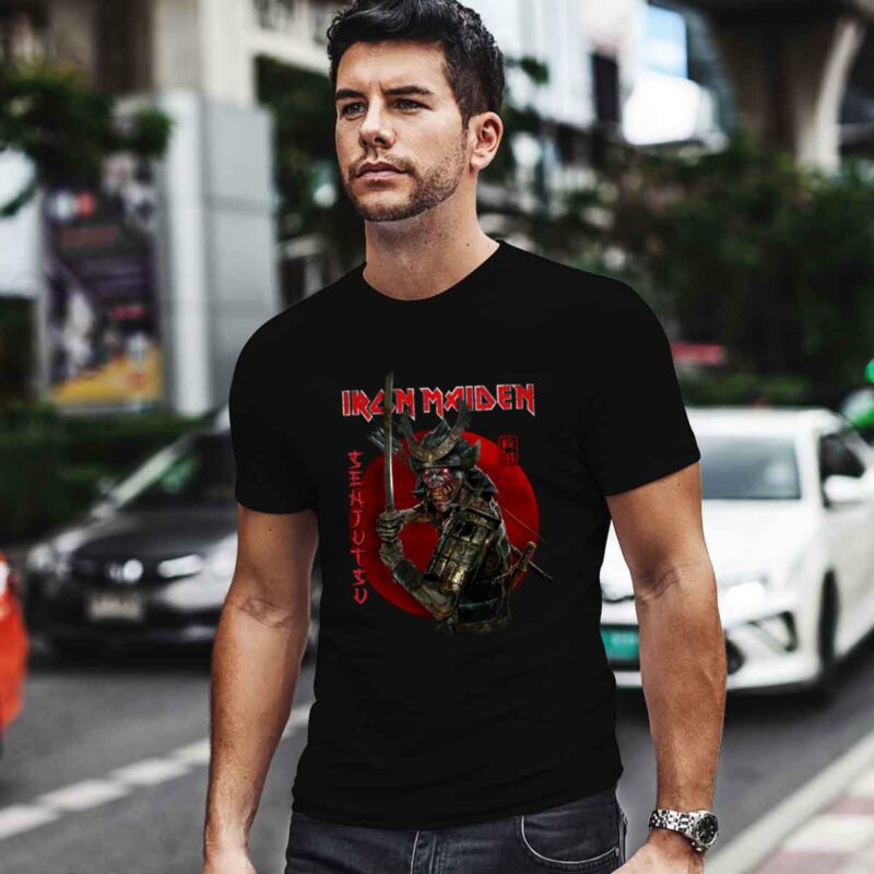 Iron Maiden Senjutsu Eddie Red Circle 0 T Shirt
