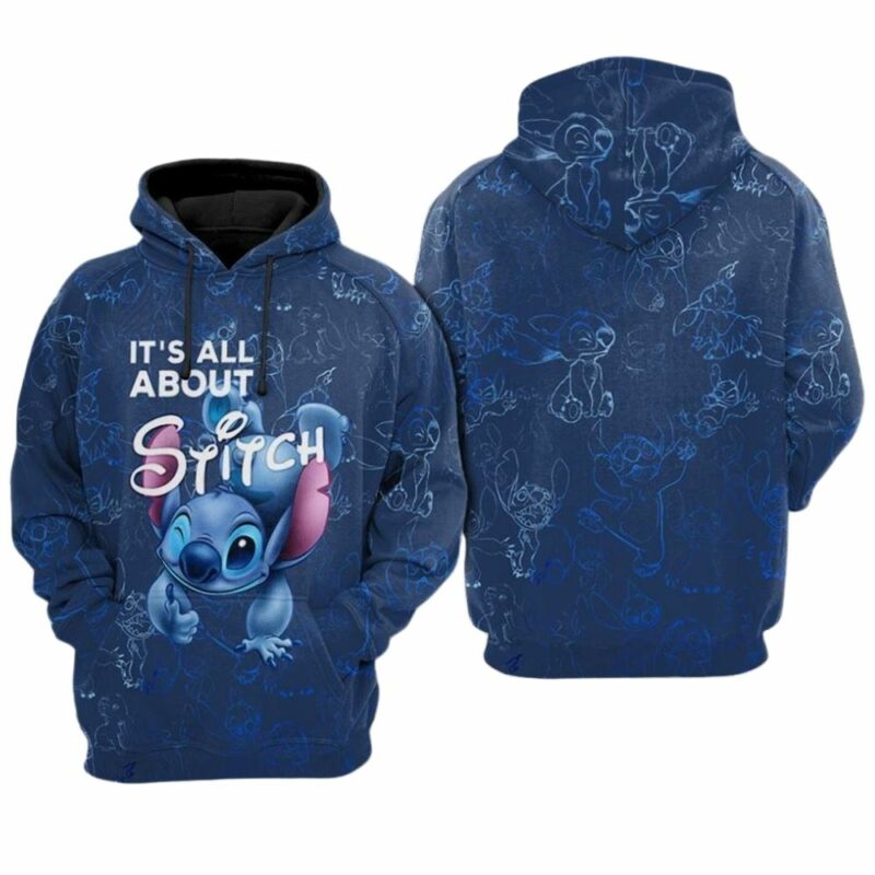 Its all about stitch 3d hoodie 1
