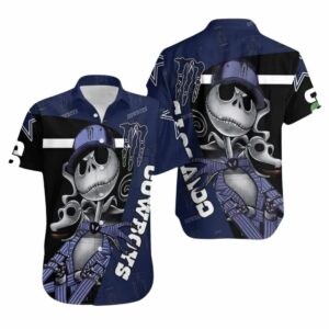 Jack Skellington Monster Dallas Halloween Hawaiian Shirt