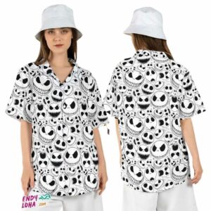 Jack Skellington Nightmare Before Xmas Halloween Hawaiian Shirt