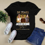 Jackson Browne 58 Years 1966 2024 Thank You For The Memories Signature 2 T Shirt