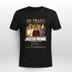 Jackson Browne 58 Years 1966 2024 Thank You For The Memories Signature 3 T Shirt