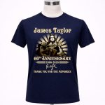 James Taylor 60th Anniversary 1966 2026 Signatures Thank You For The Memories 6 T Shirt.jpg