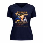 James Taylor 60th Anniversary 1966 2026 Thank You For The Memories Signature 9 Womens V Neck.jpg