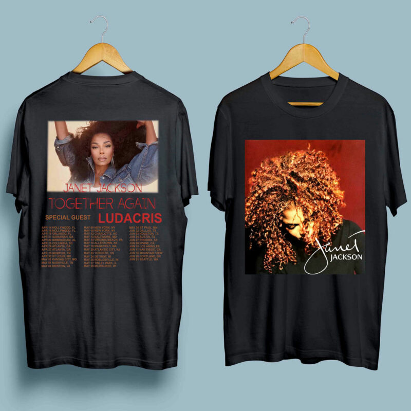 Janet Jackson 2023 Tour Front 4 T Shirt