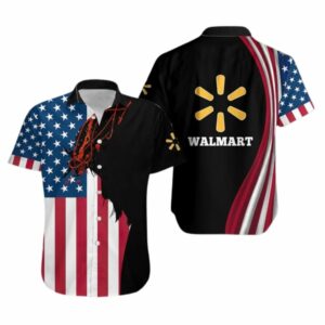 Jesus Flag American With Logo Walmart Hawaiian Shirt