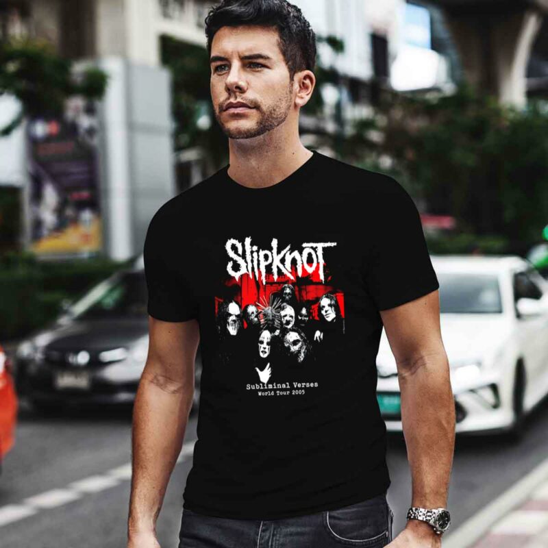 Joey Jordison Slipknot Subliminal Verse World Tour 4 T Shirt