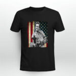 Johnny Cash Flippin Finger With Flag American 3 T Shirt
