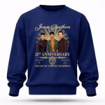 Jonas Brothers 21 anniversary 2005 2026 thank you for the memories signatures 8 Sweatshirt.jpg