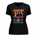 Journey 53rd Anniversary 1973 2026 Thank You For The Memories Signature 5 Womens V Neck.jpg