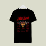 Judas Priest Band Logo Signatures Two Sides 3 T Shirt