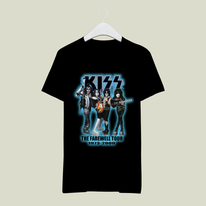 Kiss The Farewell Tour 1973 2000 Vintage Front 4 T Shirt