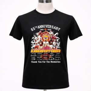 Kansas City Chiefs 65th Anniversary 2025 Signature Thank You For The Memories 1 T Shirt.jpg