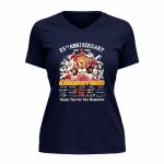 Kansas City Chiefs 65th Anniversary 2025 Signature Thank You For The Memories 9 Womens V Neck.jpg