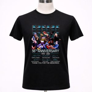 Kansas Rock Band 56th Anniversary 1970 2026 Thank You For The Memories Signature 1 T Shirt.jpg