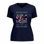 Kansas Rock Band 56th Anniversary 1970 2026 Thank You For The Memories Signature 9 Womens V Neck.jpg