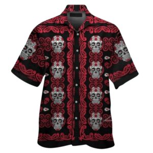 Kansas City Chiefsskull Floral Tropical Hawaiian Shirt