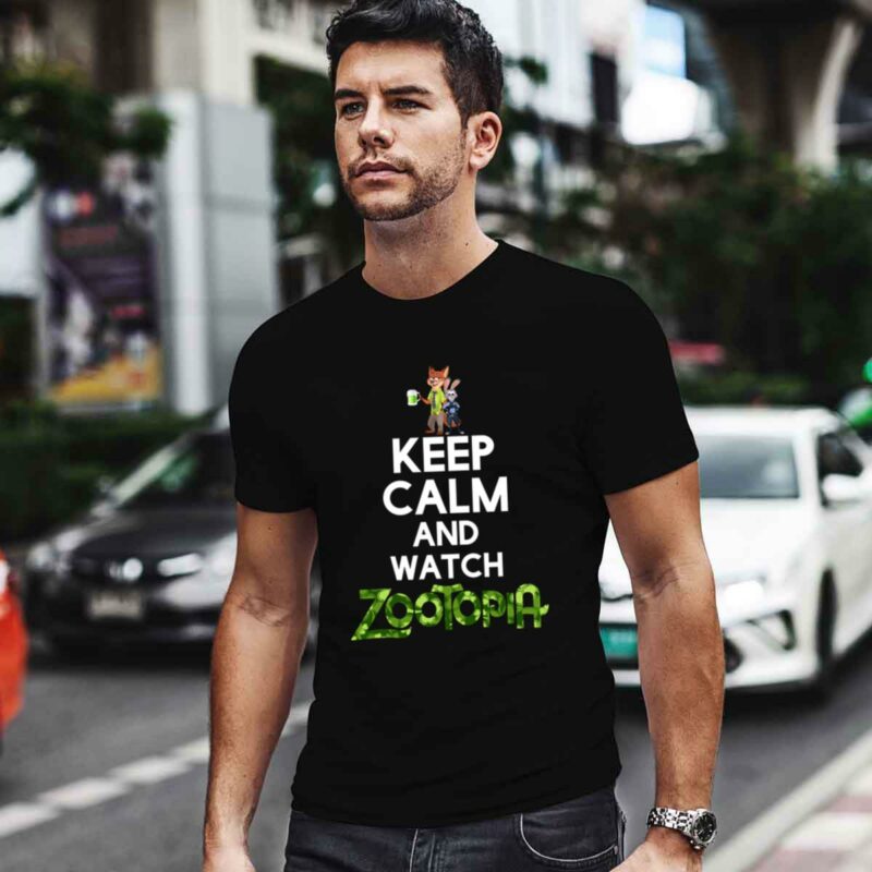 Keep Calm And Watch Zootopia Funny In St Patrick Day 0 T Shirt