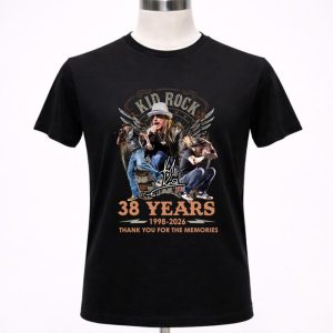 Kid Rock 38 Years 1988 2026 Thank You For The Memories 1 T Shirt.jpg