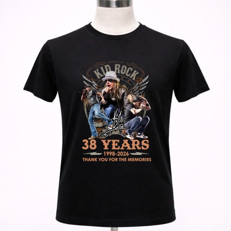 Kid Rock 38 Years 1988 2026 Thank You For The Memories 1 T Shirt.jpg
