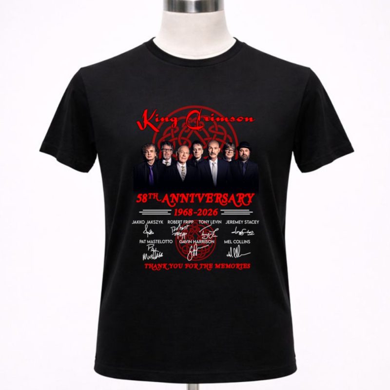 King Crimson 58th Anniversary 1968 2026 Thank You For The Memories Signature 1 T Shirt.jpg