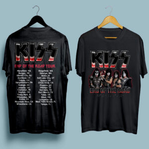 Kiss Band End Of The Road World Tour front 4 T Shirt
