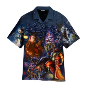 Lets Enjoy The Horror Christmas Night Hawaiian Shirt