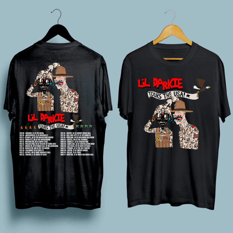 Lil Darkie Usa Tour 2023 1 Front 4 T Shirt