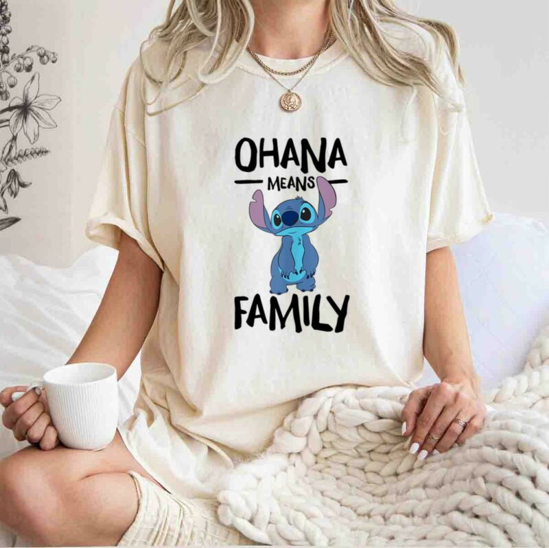 Lilo And Stitch Ohana Means Family Father Day 0 T Shirt