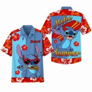 Lilo And Stitch Aloha Summer Hawaiian Shirt
