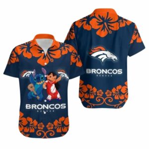 Lilo And Stitch Dance Denver Floral Tropical Hawaiian Shirt