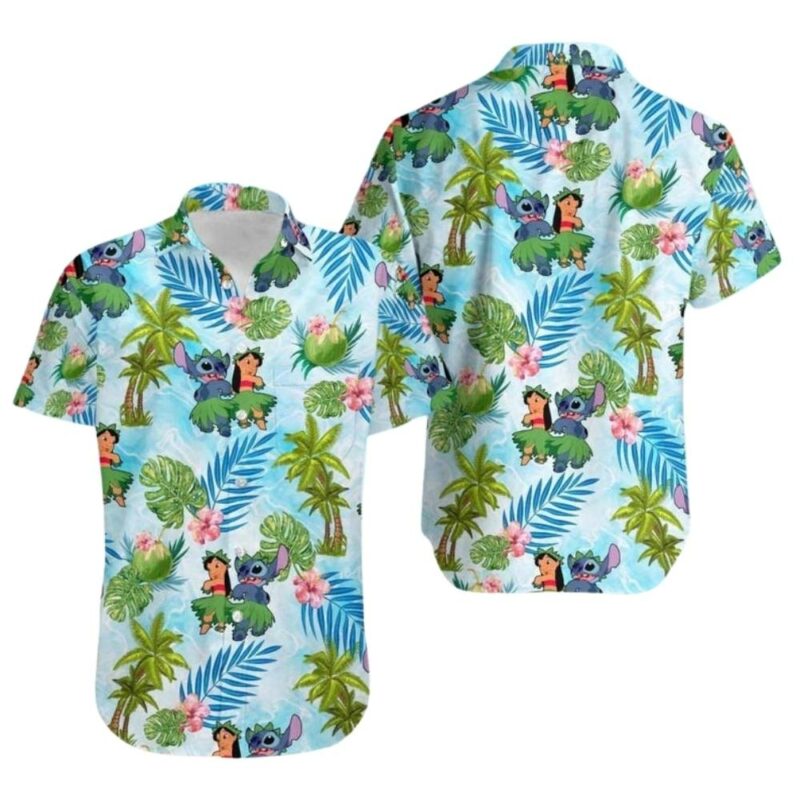 Lilo and stitch disney trip hawaiian shirt 1